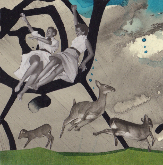 Recess, Collage on Paper, 5