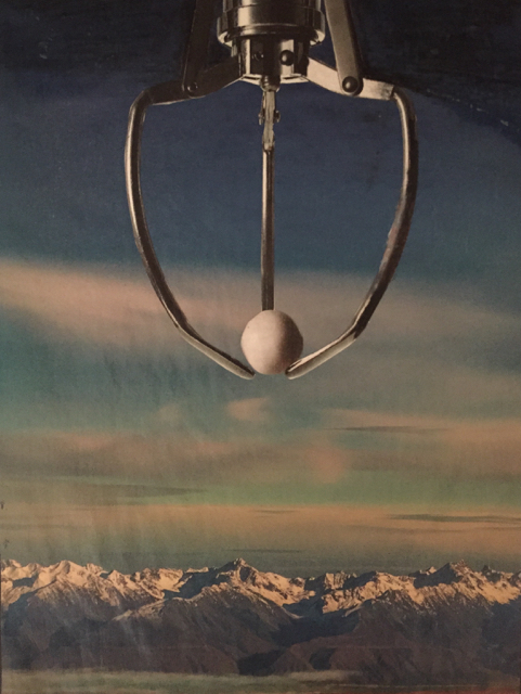 Moonrise, Collage on Paper